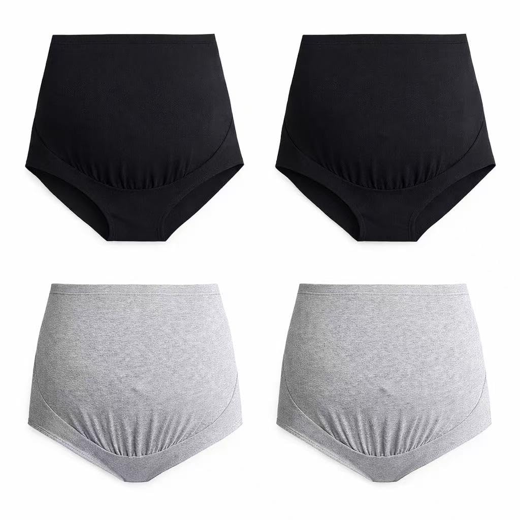 Mama Cotton Umstandsunterwäsche, Damenunterwäsche, Umstandspanties (L - 3XL, Multipack)