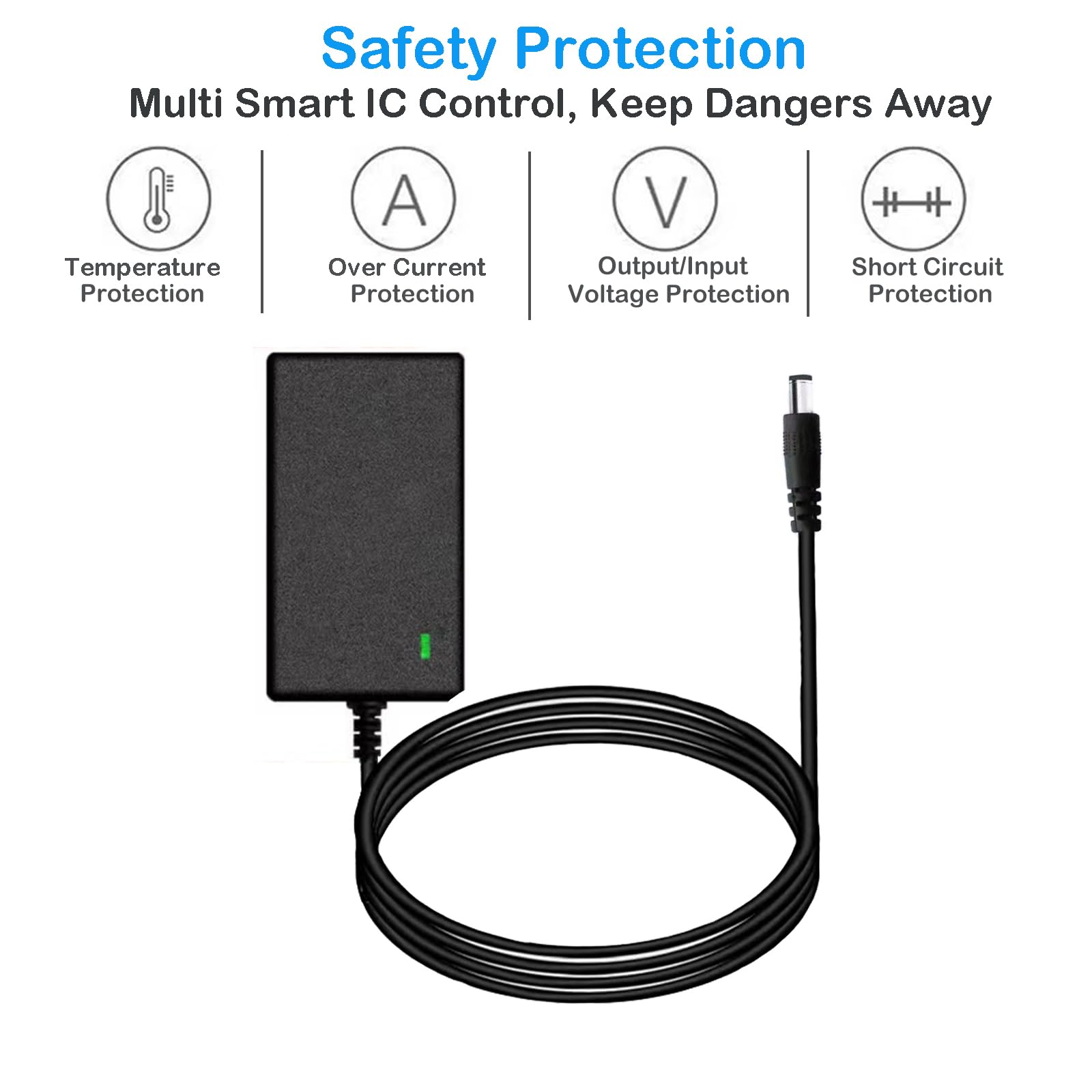 12V Battery Charger for Razor PowerCore E90 E95, Electric Scooter Black Label E90, MX125 Dirt Bike, MX125 Dirt Rocket Battery Power Supply