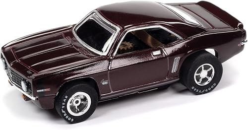 Miniatura 2 de Auto World Xtraction 1969 Chevrolet Camaro (Garnet Red) HO Scale - Coche con ranura para coche