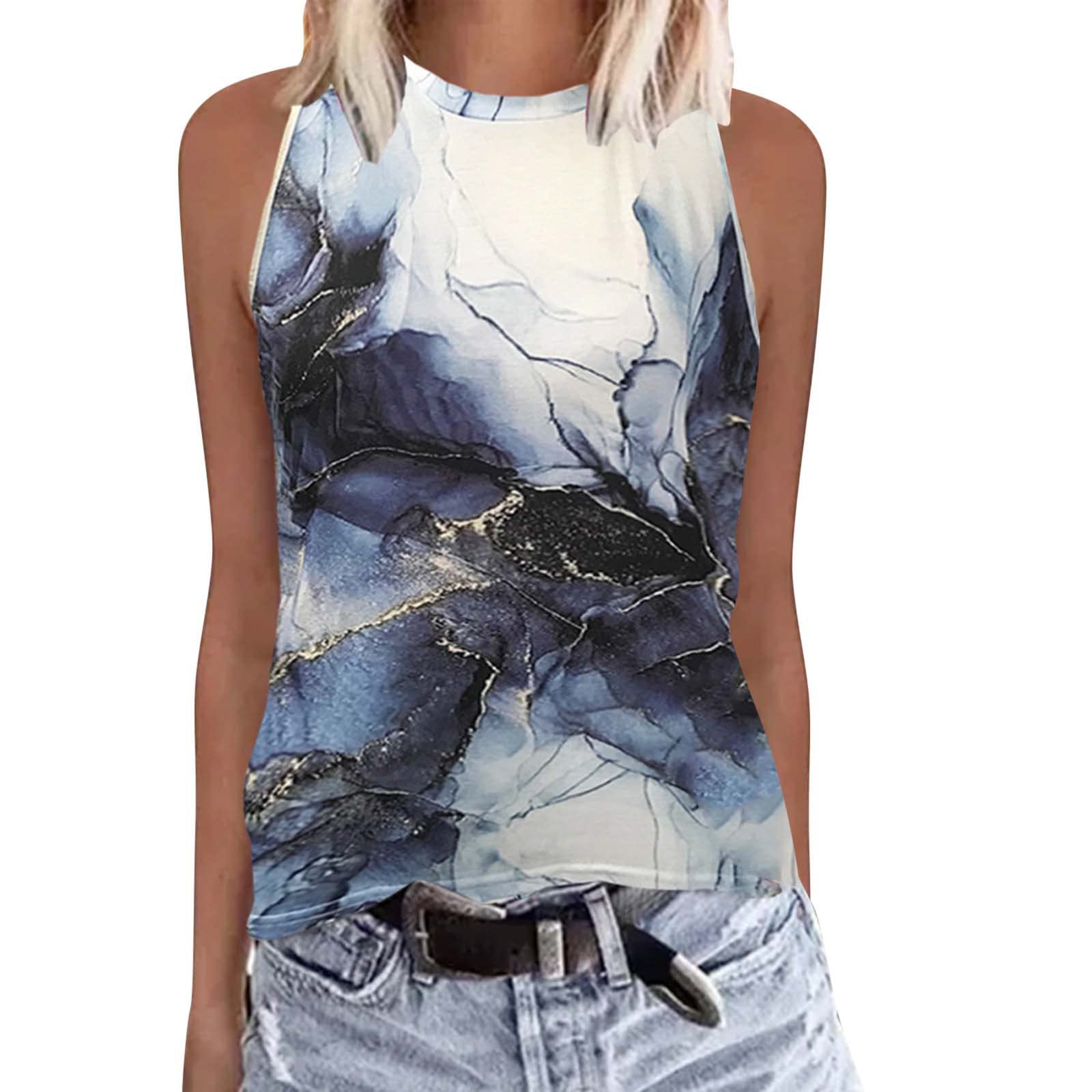 Womens Workout Tops Loose Fit Women Summer New Non Positioning Printing Casual Oversized Tee Shirts for Women