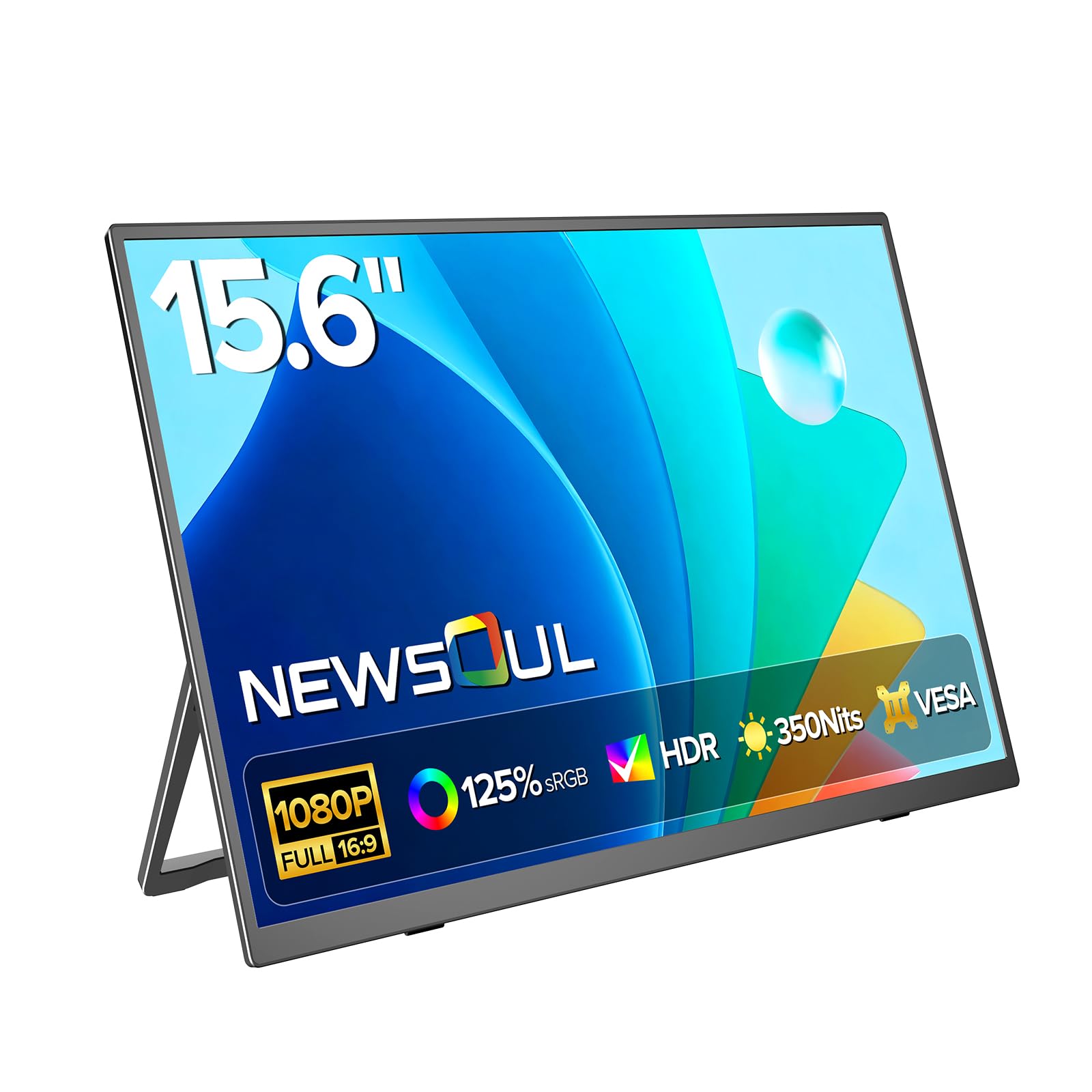 Amazon.co.jp: Newsoul ポータブルモニター 15.6インチ 125%sRGB
