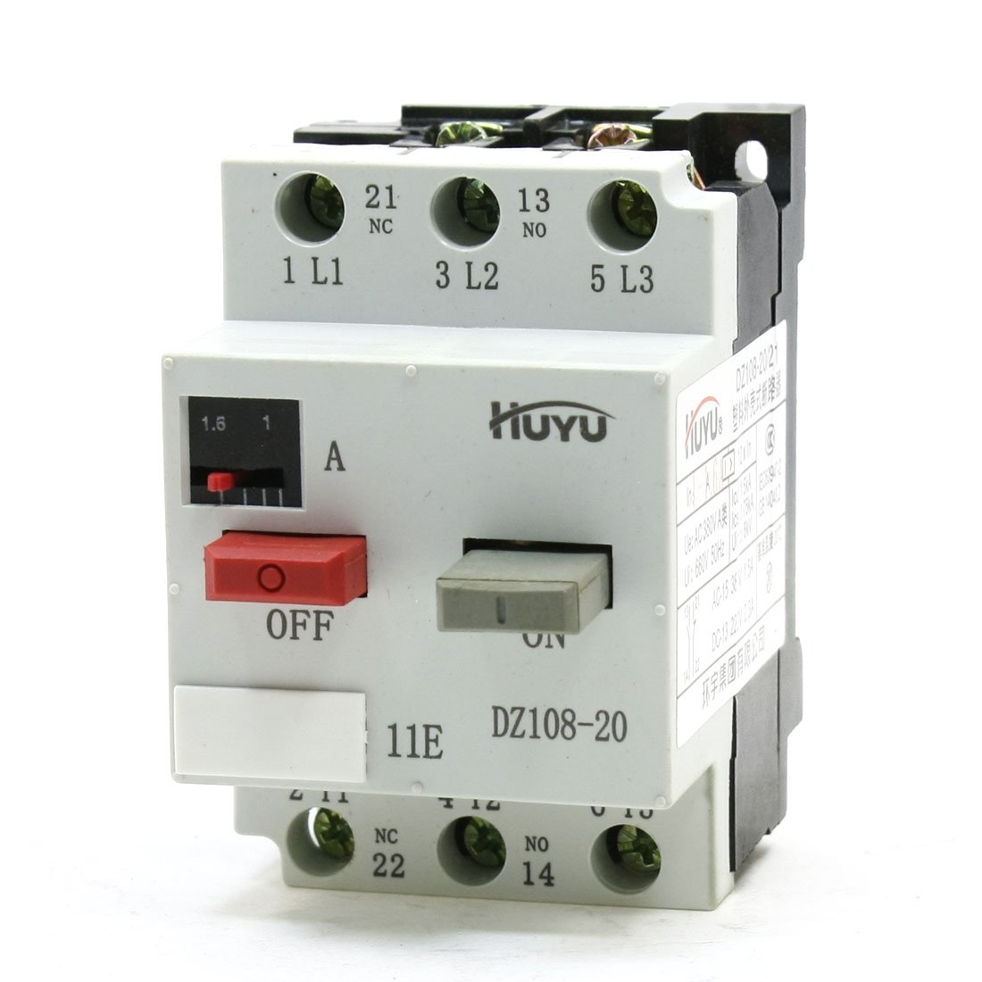 IEUMJNAT DZ108-20 20A Rated Current 1NO 1NC 1-1.6A Industrial Circuit Breaker