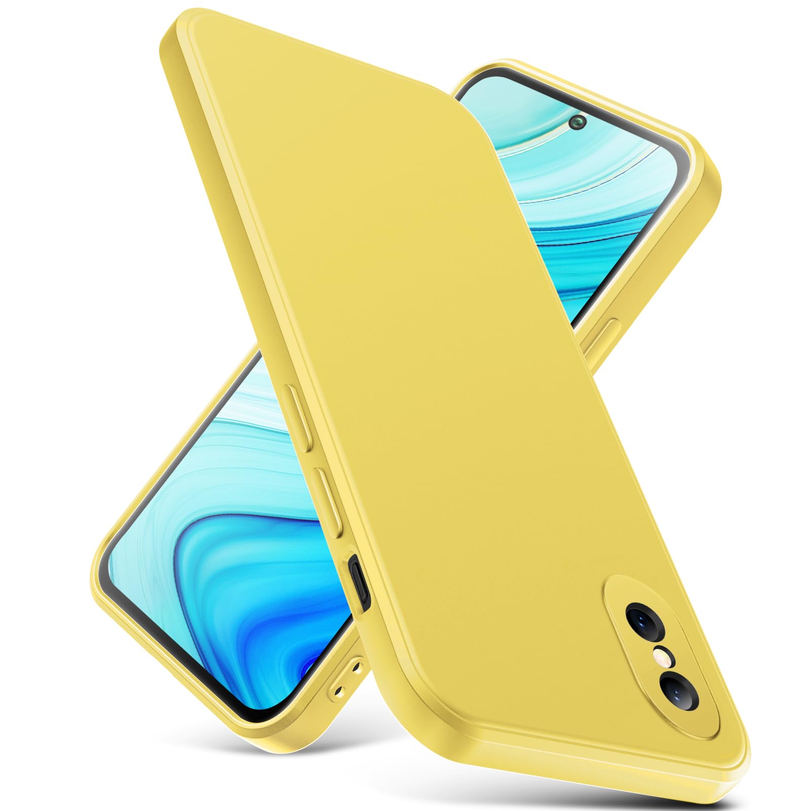 WACJOSD 対応 iPhone x 用 ケース 耐衝撃 シリコン TPU X カバー かわいい 薄型 指紋防止 レンズ保護 磨り表面 緑