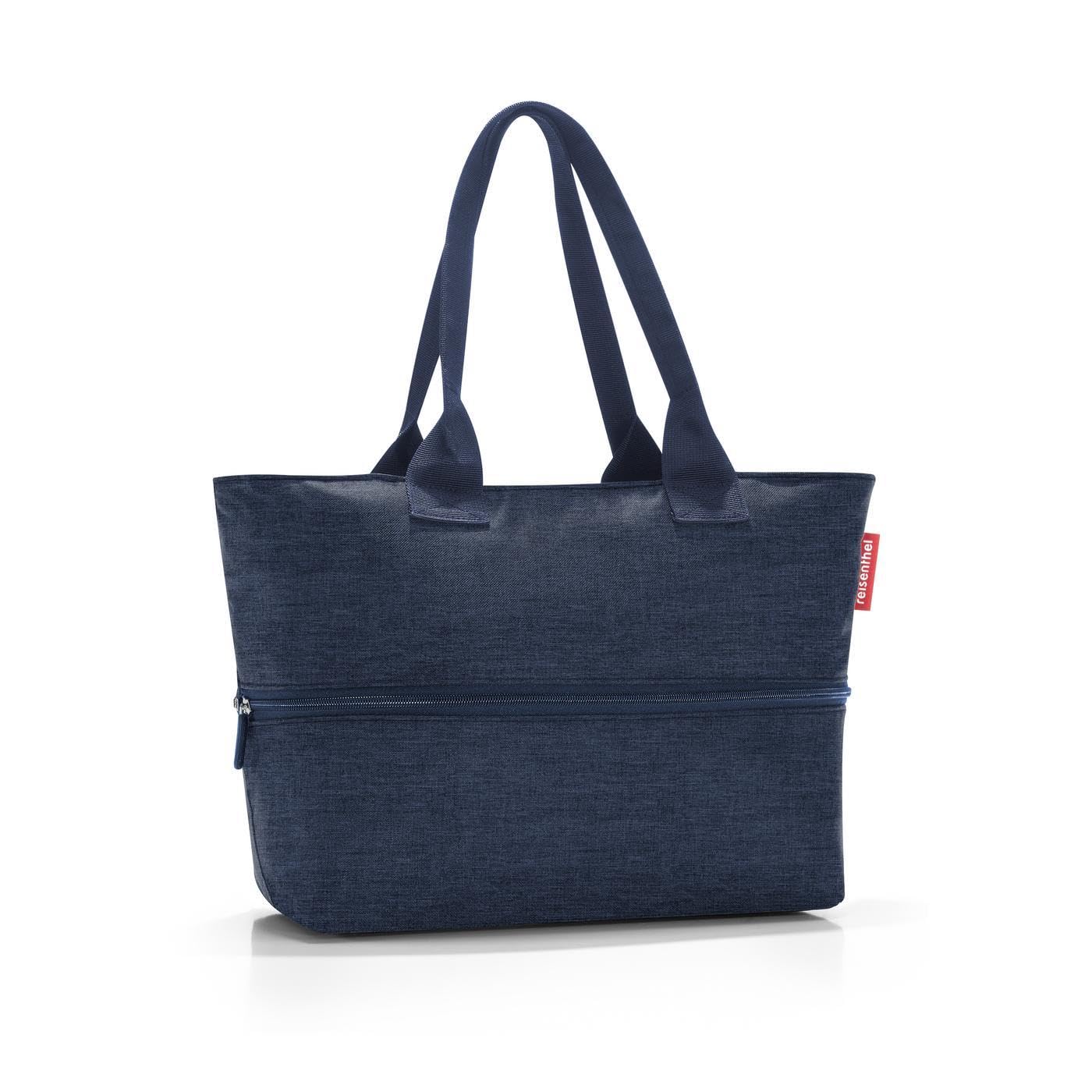 reisenthel Shopper e1 Large Capacity Bag - Space for Small and Large Shopping, Twist Navy, standard size, Contemporary