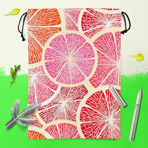 Image of ArtzFolio Grapefruit | Reusable Sack Bag | Bag for Gym, Storage, Vegetable & Travel