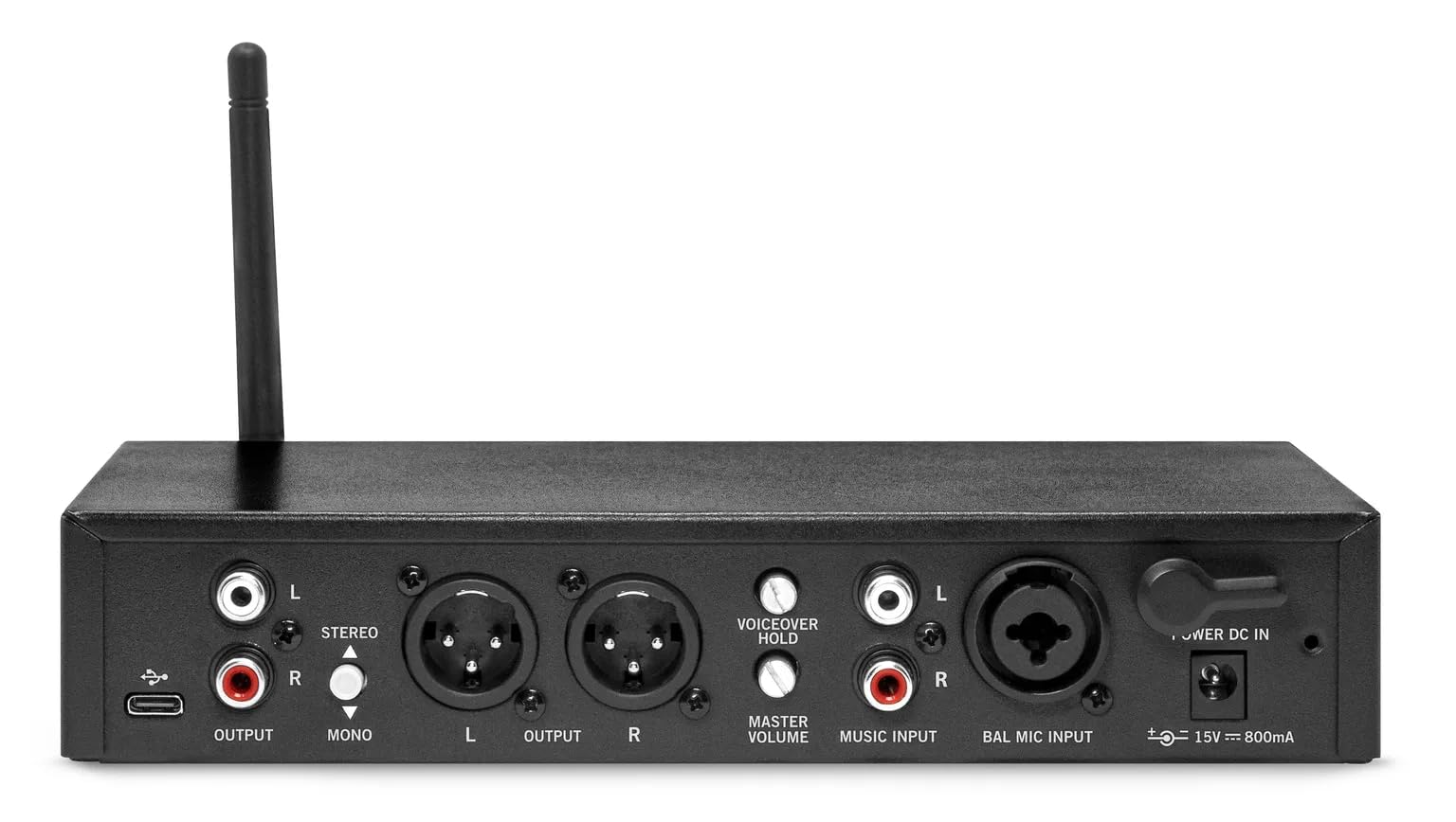 Samson MediaTrack - Mixer a 4 canali e interfaccia audio USB con Bluetooth, Voiceover-Ducking, ingressi XLR/Line e uscita stereo/mono per studio, streaming e installazioni