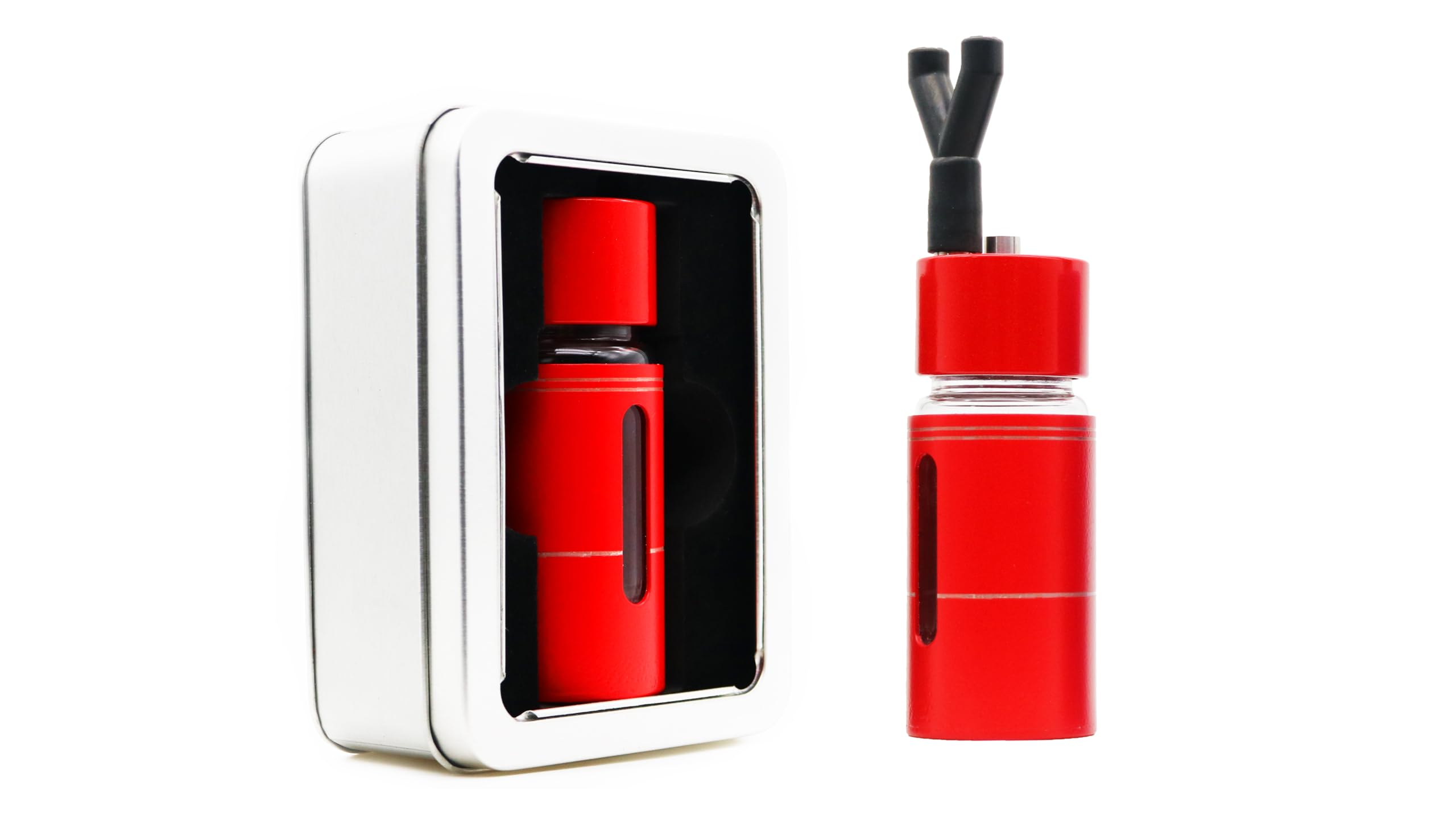 Poppers bottle, Leakproof Inhaler Bottle, Aroma Inhaler Bottle, Empty Bottle No Liquid Inside (Red)