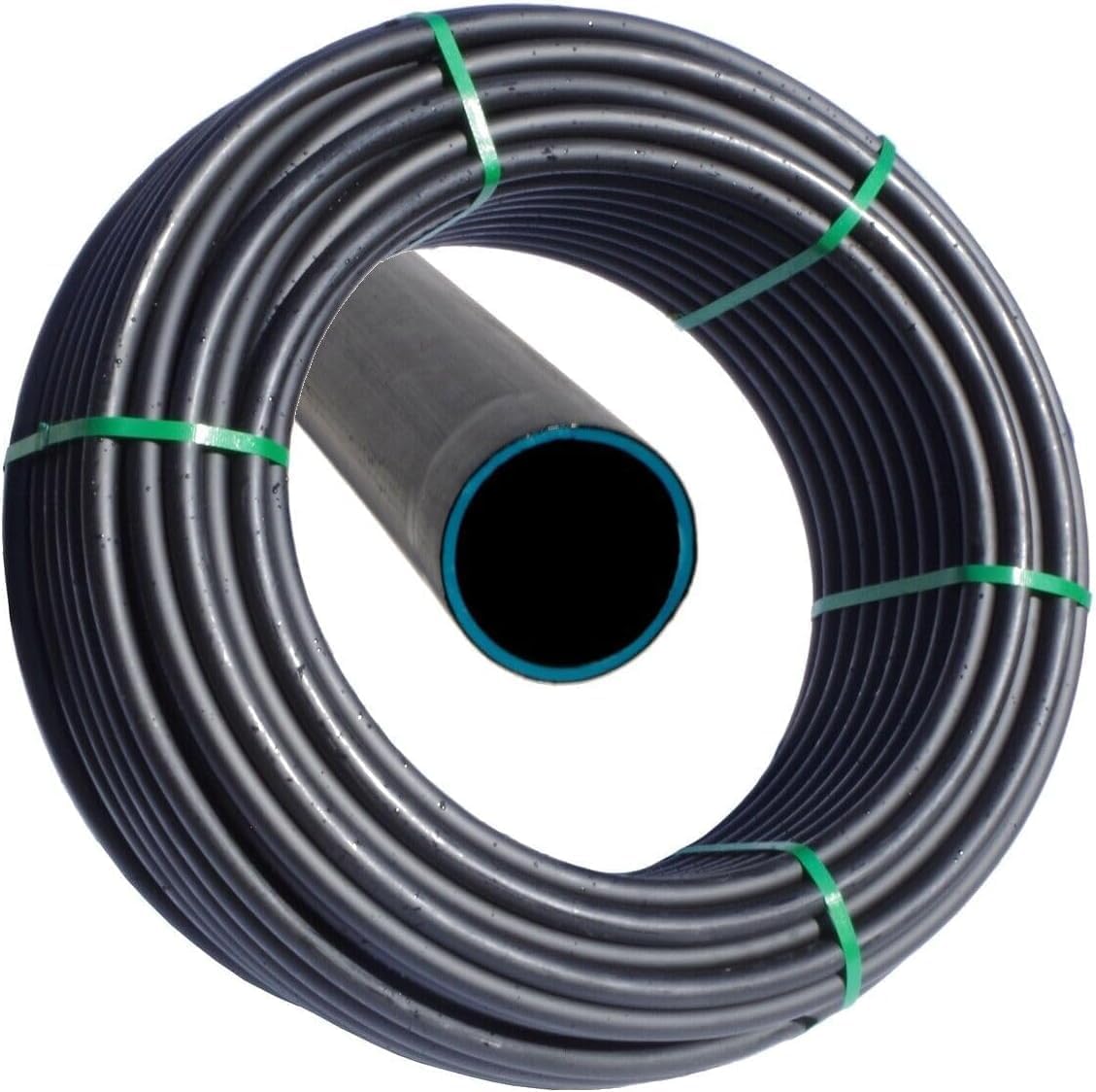 Kolor Neu 3-Lagig PE Rohr PN6 (6 Bar) Verlegerohr Wasserleitung 20mm 25mm 32mm Versorgungsleitung Bewässerung PE-Rohrleitung Druckrohr unterirdisch u oberirdisch (25 mm x 25 Meter)