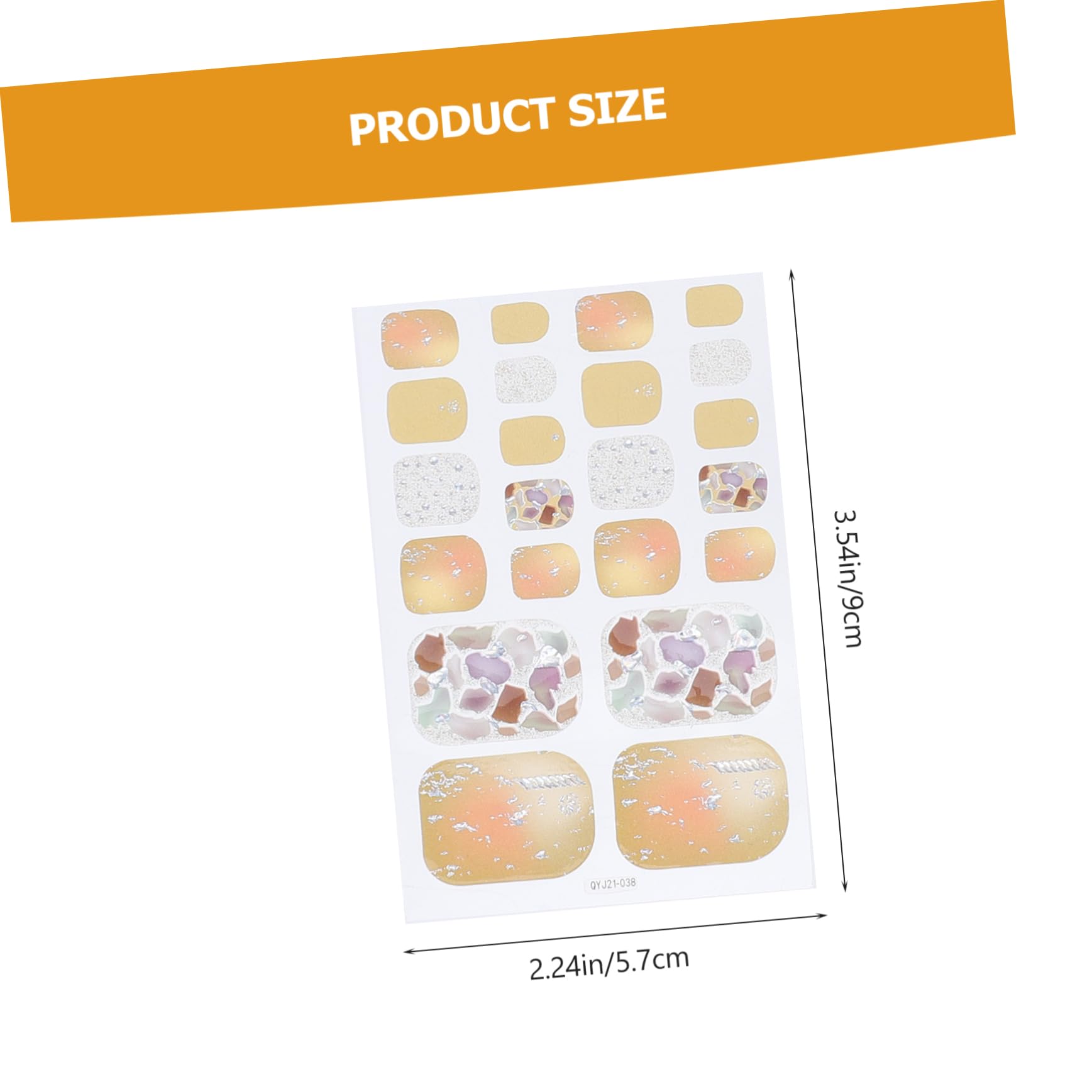 CALLARON 5 Set Adesivi Per Unghie Decorativi Stickers Per Unghie Dei Facile Applicazione Per Manicure E Pedicure Per Condividere Con Amiche E Famiglia 8 Fogli*5