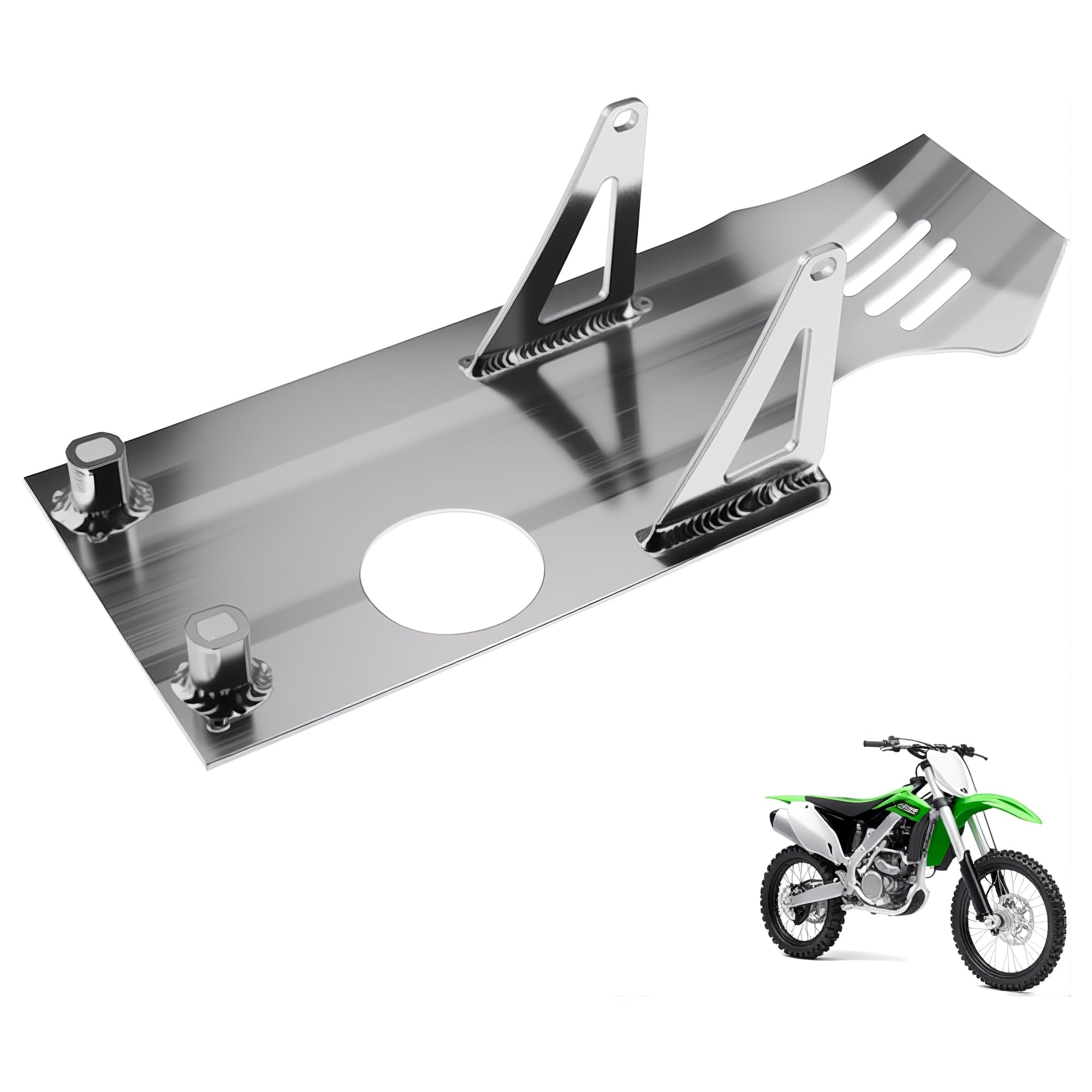Aluminum Foot Start Engine Skid Plate for CRF50 XR50 CXF50 Silver