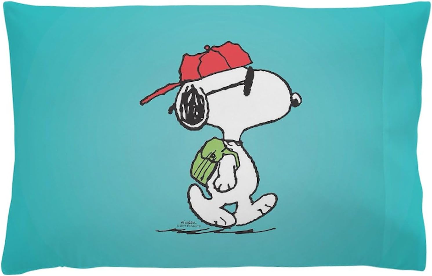 CafePress Snoopy Joe Cool Standard Size Pillowcase, Lumbar Pillow Cover Fleece