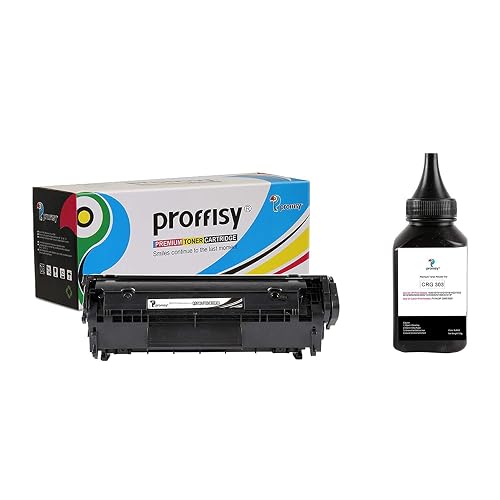 proffisy 303 Toner Cartridge CRG 303 Cartridge Compatible with Canon LBP 2900, LBP 2900B, LBP 3000 (303 Easy Refill Toner Cartridge + 1 Bottle 100g 303 Toner Powder),Black
