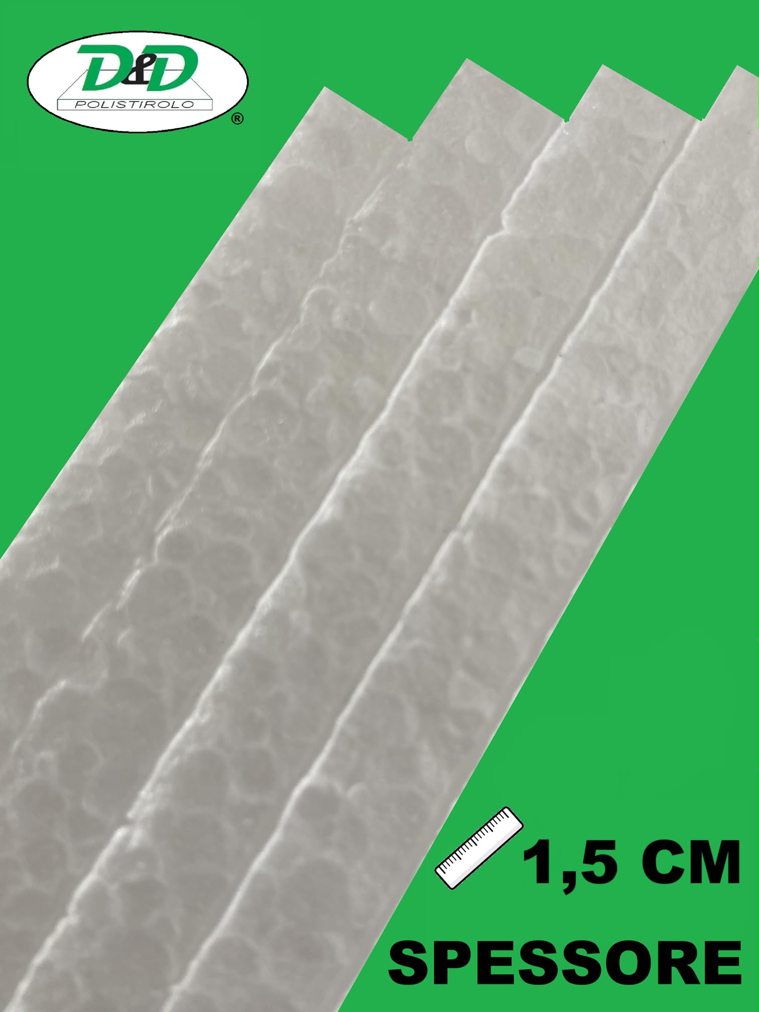D. & D. Polistirolo® - (24 placas de 1,5 cm) - Placas de poliestireno multiusos de 50 cm x 50 cm. Grosor 1/1,5/2/2,5/3/3,5/4/4,5/5 cm. Densidad media (24 placas de 1,5 cm)