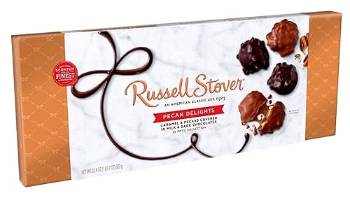 Vista 8 de Russell Stover, Nueces cubiertas de chocolate con leche, caja de regalo de chocolate surtido, 9 onzas