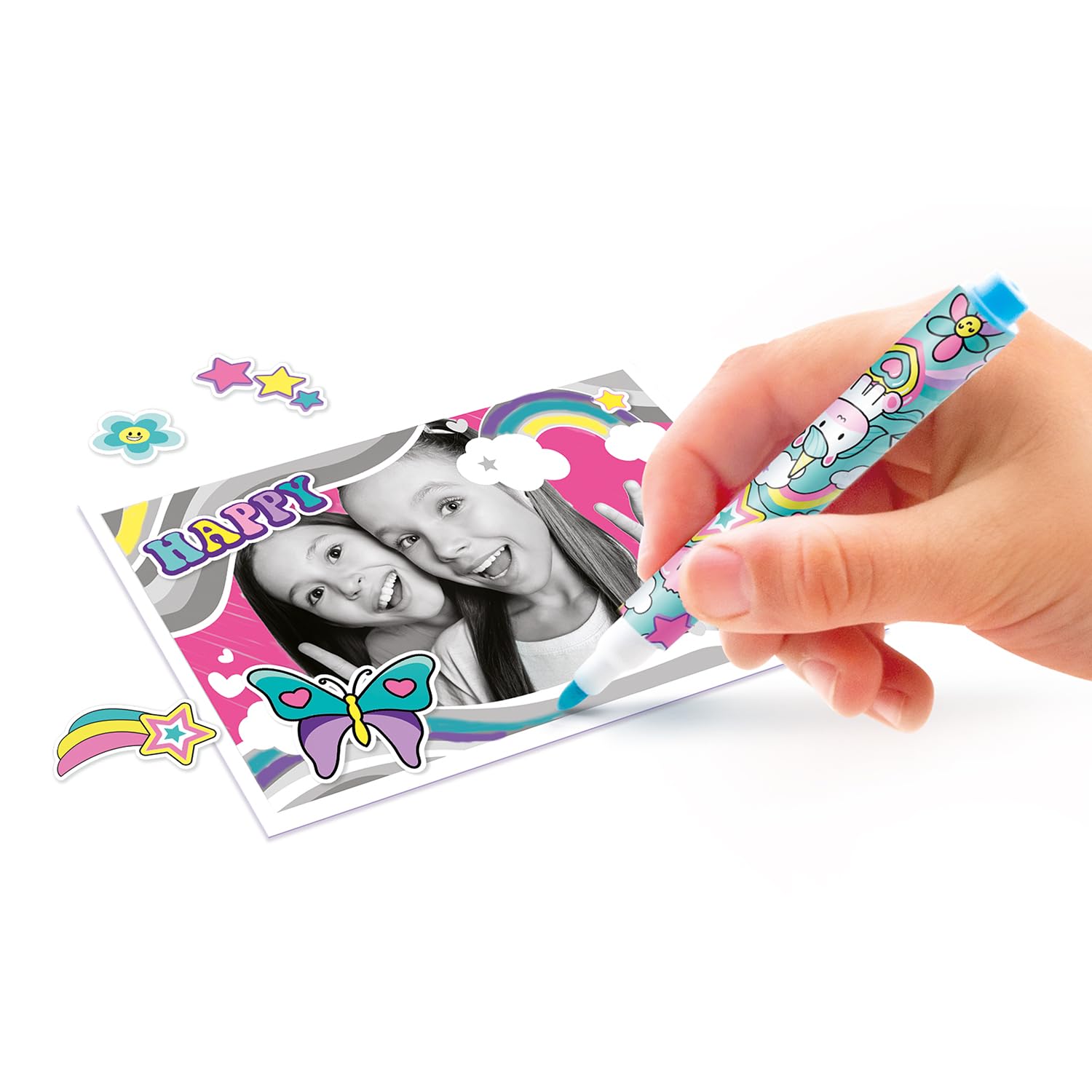 Canal Toys - Photo Creator - Appareil Photo à Impression Instantané Rose pour Enfants de 4 Ans+ - Selfie & Caméra Vidéo - Impression sans Encre sur Papier Thermique - Cadre - Idée Cadeau - CLK 013