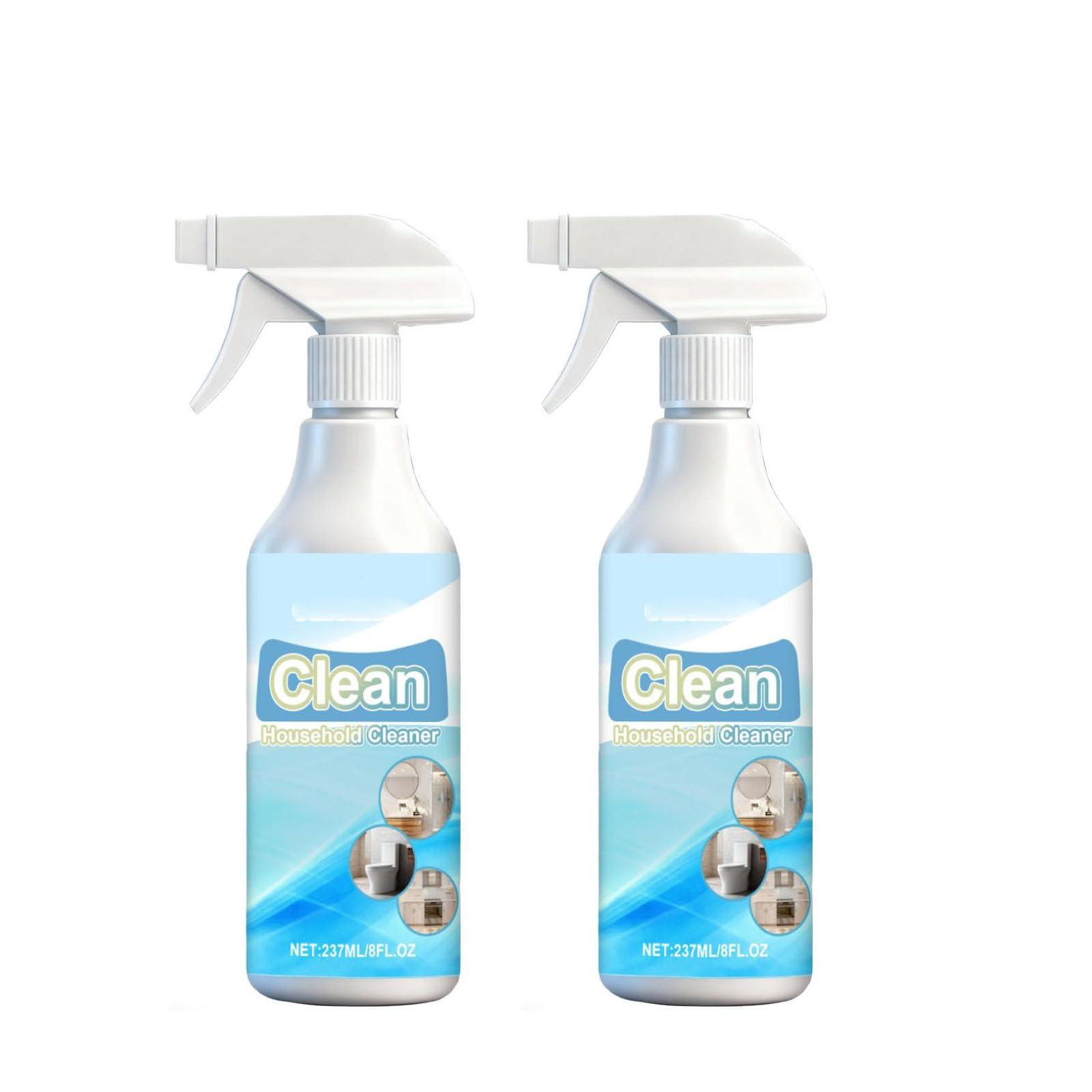 Mould Remover Spray, 237ml Mould Cleaner Extra Strength Powerful, for Mould and Mildew Stains From Walls, Window, Wood, Kitchen, Shower, Outdoors and Wide of Surface (2)