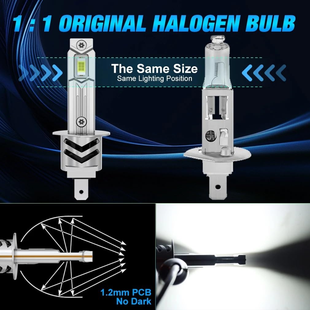 Żarówki halogenowe Żarówki LED H1 Canbus LED świateł drogowych/mijania