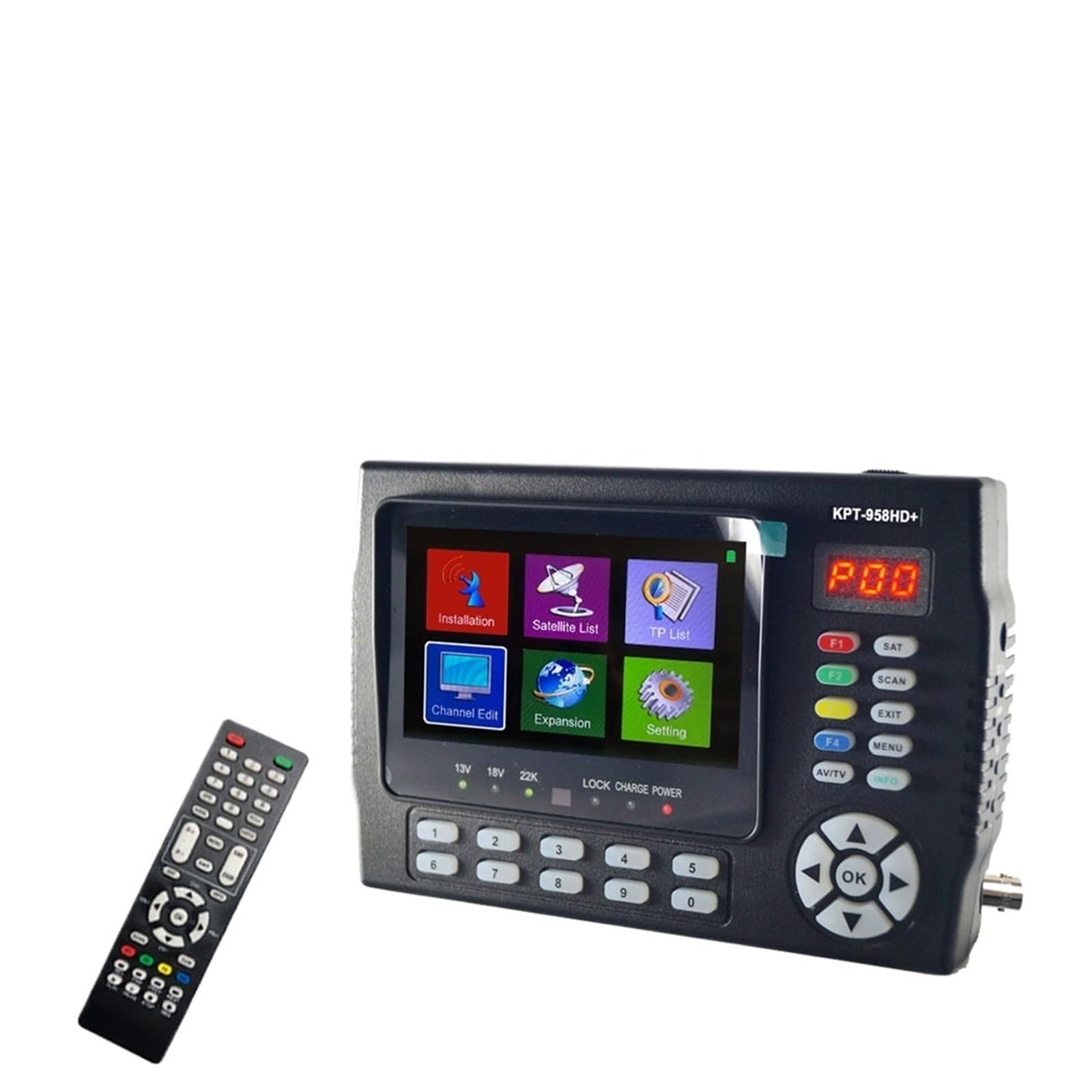 KPT-958HD Plus 4,3-calowy Przenośny Tester Inżynieryjny Sygnału DVB-S/S2