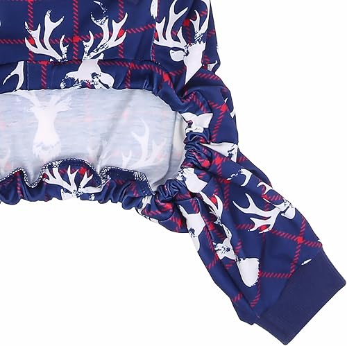 Miniatura 7 de HDE Pijama de una pieza para perro, ligero, para perros M-3XL, reno, talla 3XL