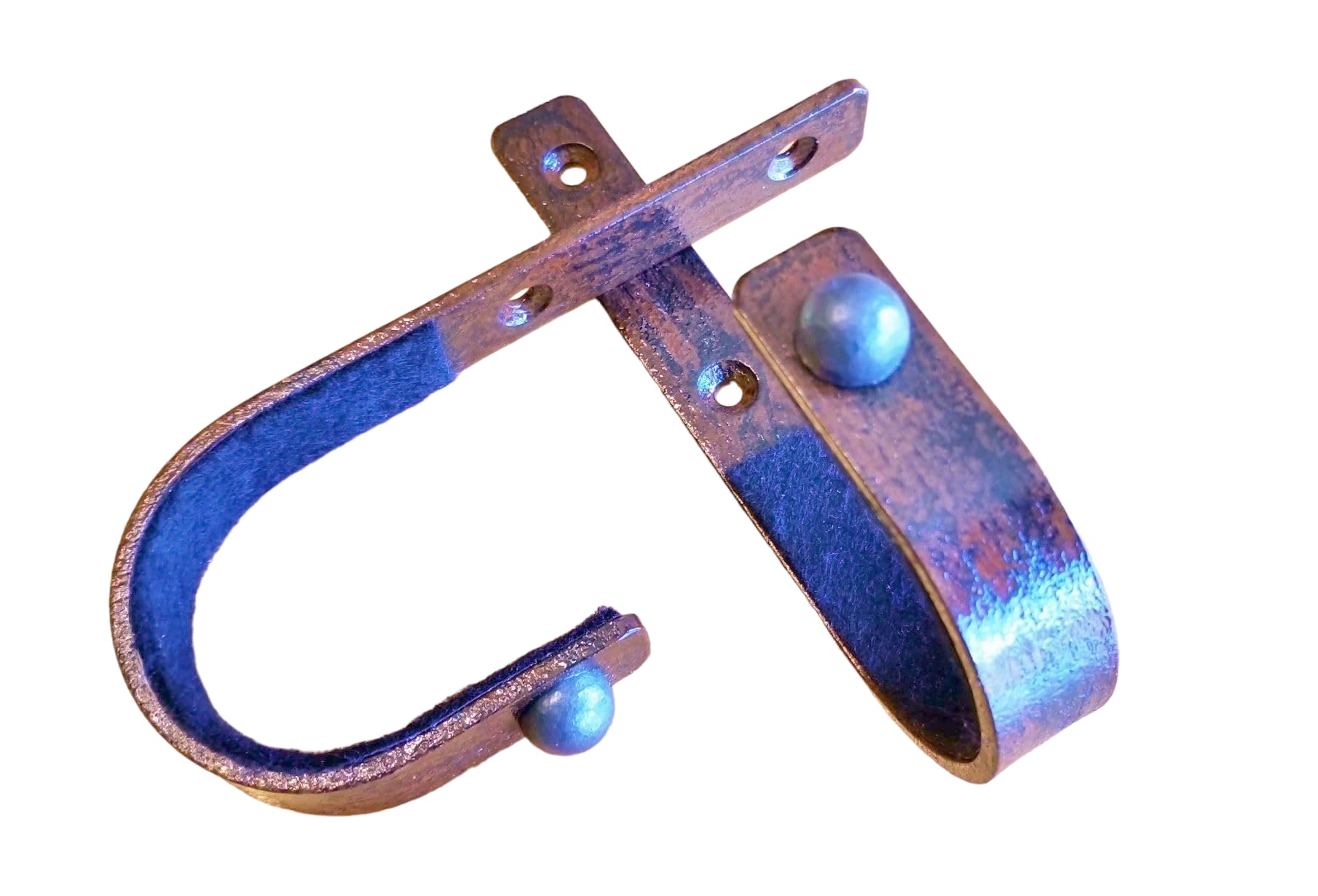 Gun Rack Wall Musket Black Powder Muzzleloader Mount Display Hook Rifle Hangers Metal Steel Display Horizontal Firearm Storage Felt Lined - (.50 Cal Musket Ball - Rustic Finish) - Verdict Brackets