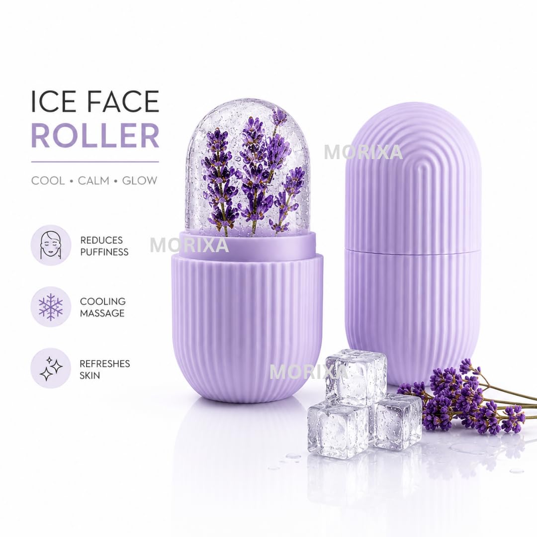 MORIXA Ice Roller for Face & Eyes, 2 Pieces, Multicolor 1