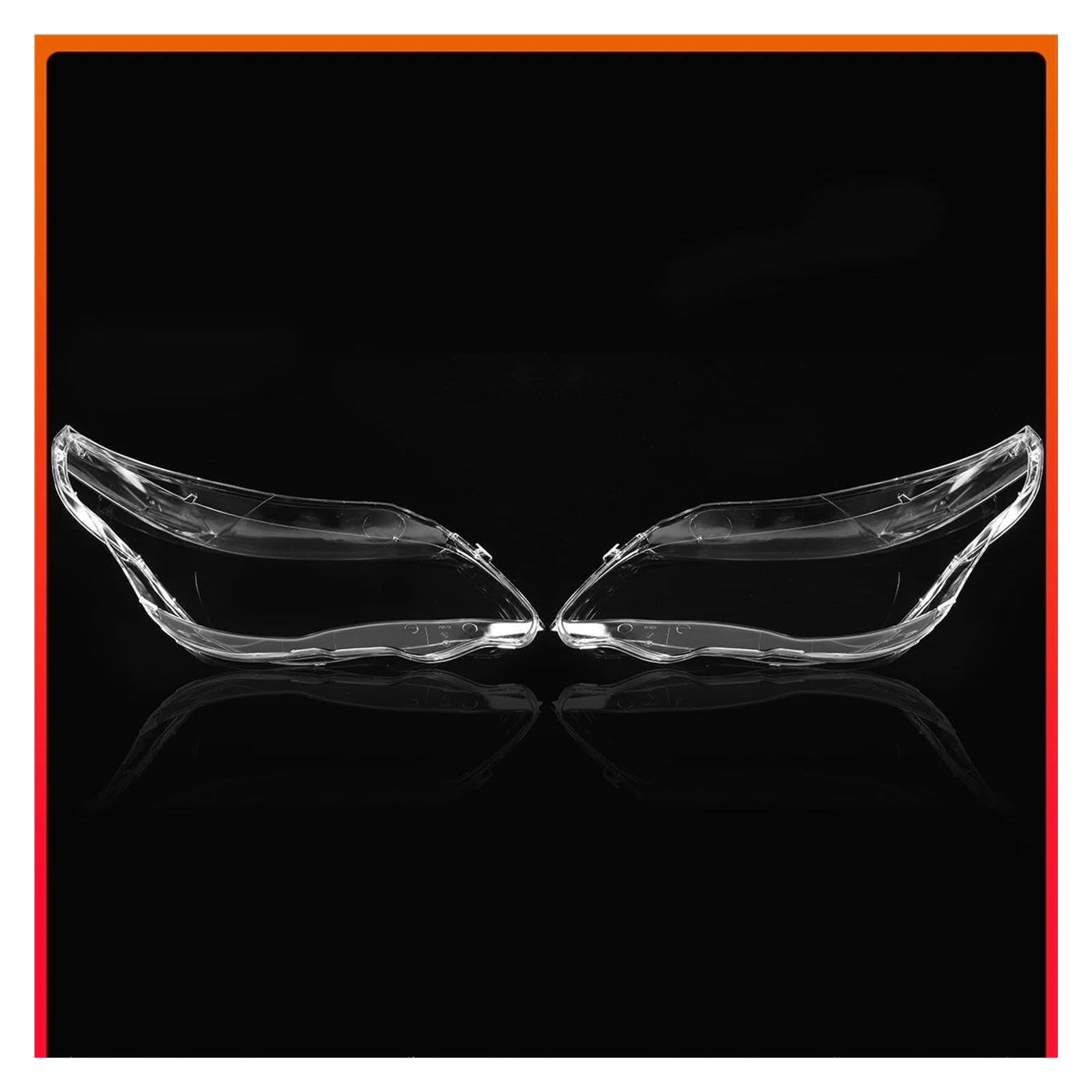 Lente Per Fari Sinistra + Destra Faro Copriobiettivo Paralume Borsette Per BMW E60 E61 25I 530I 545I 550I 2003-2010 Copertura Fari Auto(sinistra e destra)