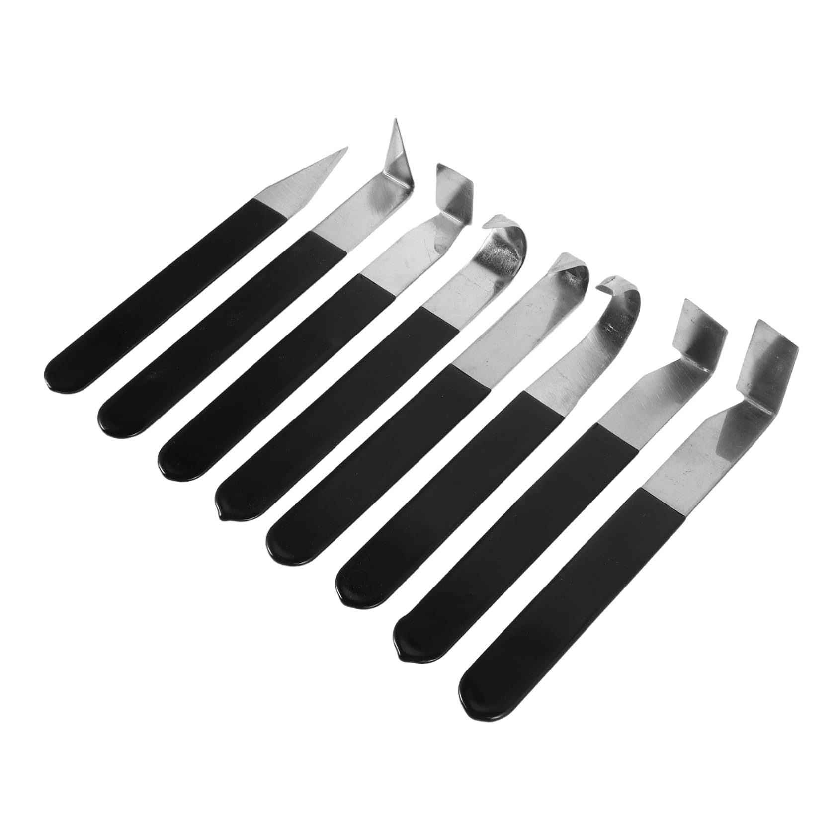 Housoutil 8pezzi Strumenti per Scultura in Ceramica Utensili Manuali in Acciaio Inox per Argilla Attrezzi per Rifinitura e Incisione Kit per Intaglio in Ceramica e Modellismo