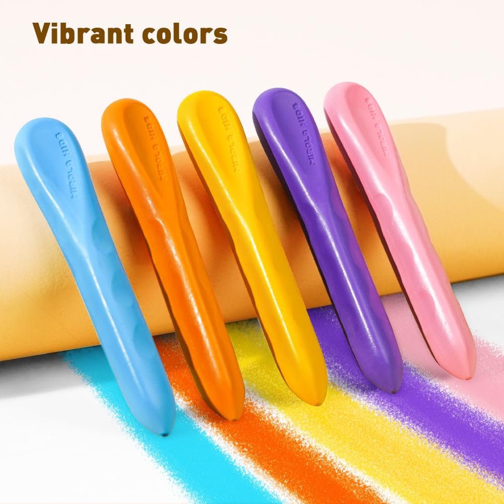 Jarmelo Mess Free EASY-GRIP BEESWAX CRAYONS-24 colors - Image 2 thumbnail