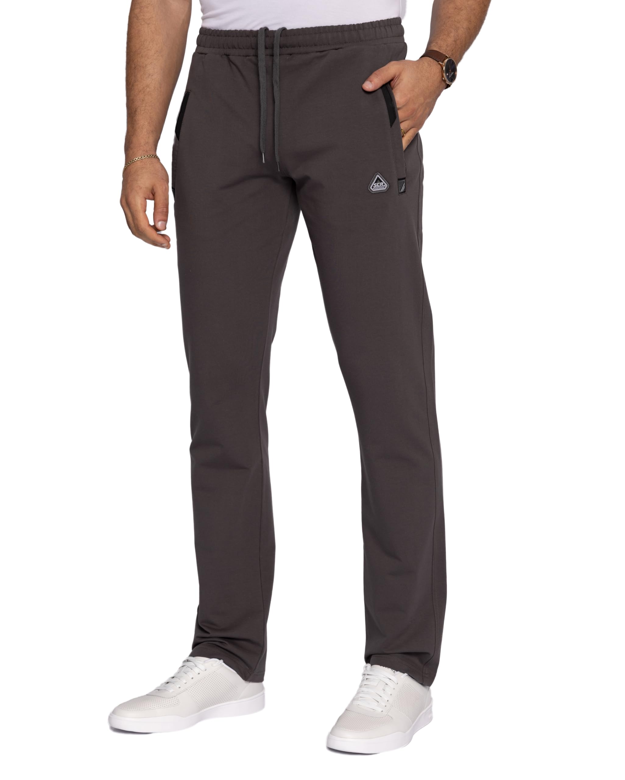 Men's Sweatpants (Avg &amp; Tall) Luxury Fit - Made in Turkey Athletic Sweat Pants for Tall Men with Zipper Pockets