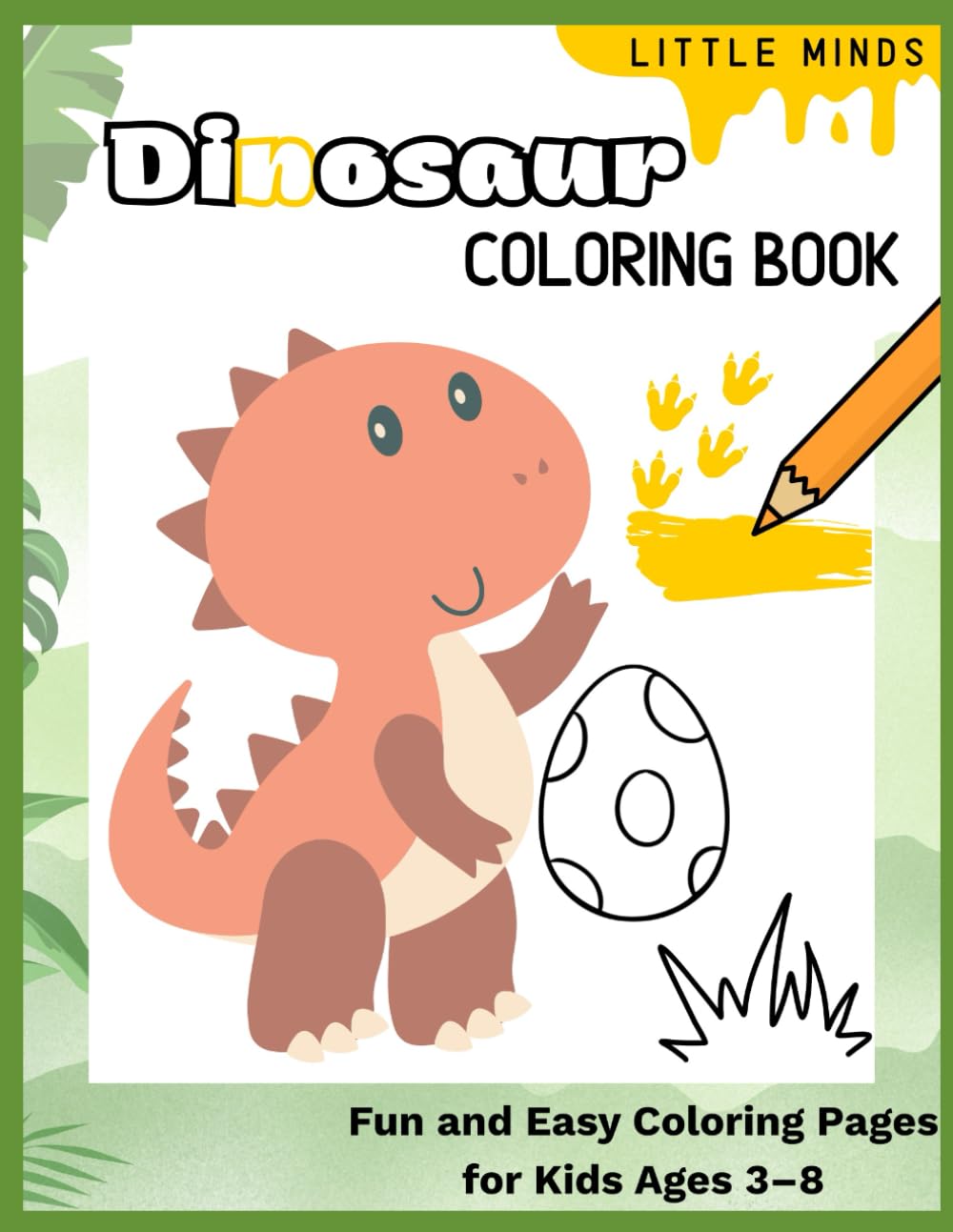 Little MInds: Dinosaur Coloring book