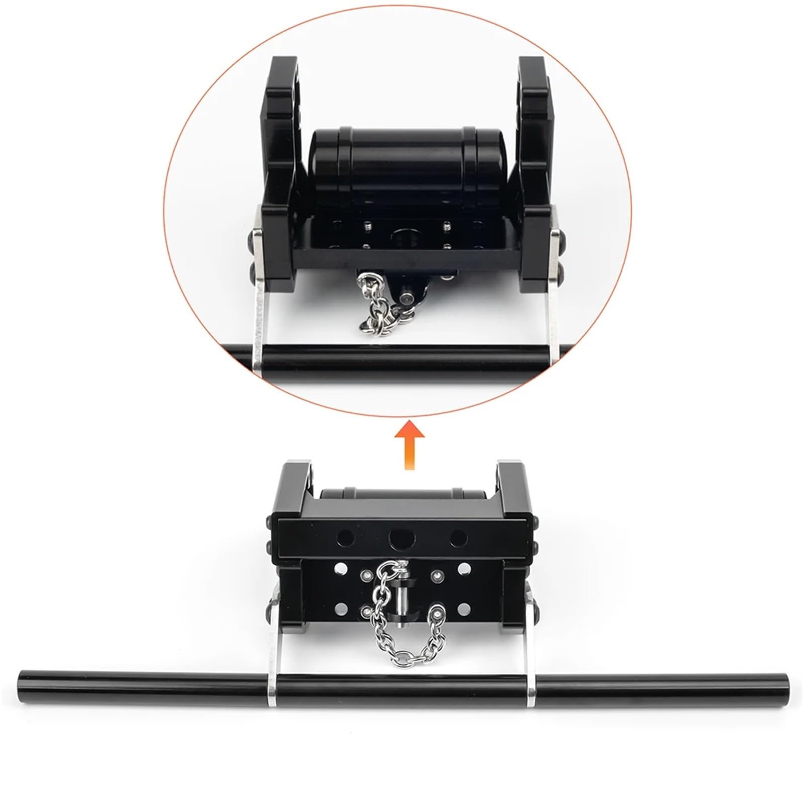 Rc ModèLes DéTachéEs Pour Tamiya Pour Scania 770S R620 Pour Volvo Pour MAN TGX 1/14 Pare-chocs Arrière À Gaz Kit Crochet Remorquage Char Pièces D'amélioration Camions Radiocommandés