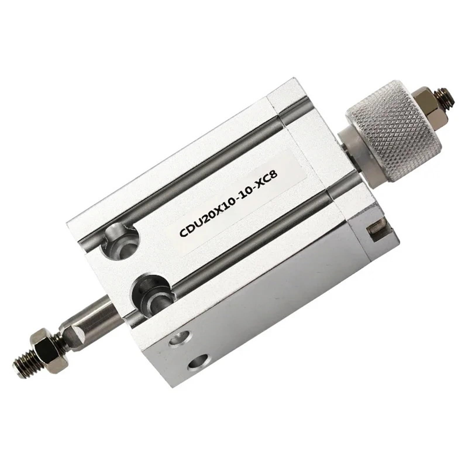 Vérin pneumatique double effet CDU élimine les vibrations mécaniques par course réglable