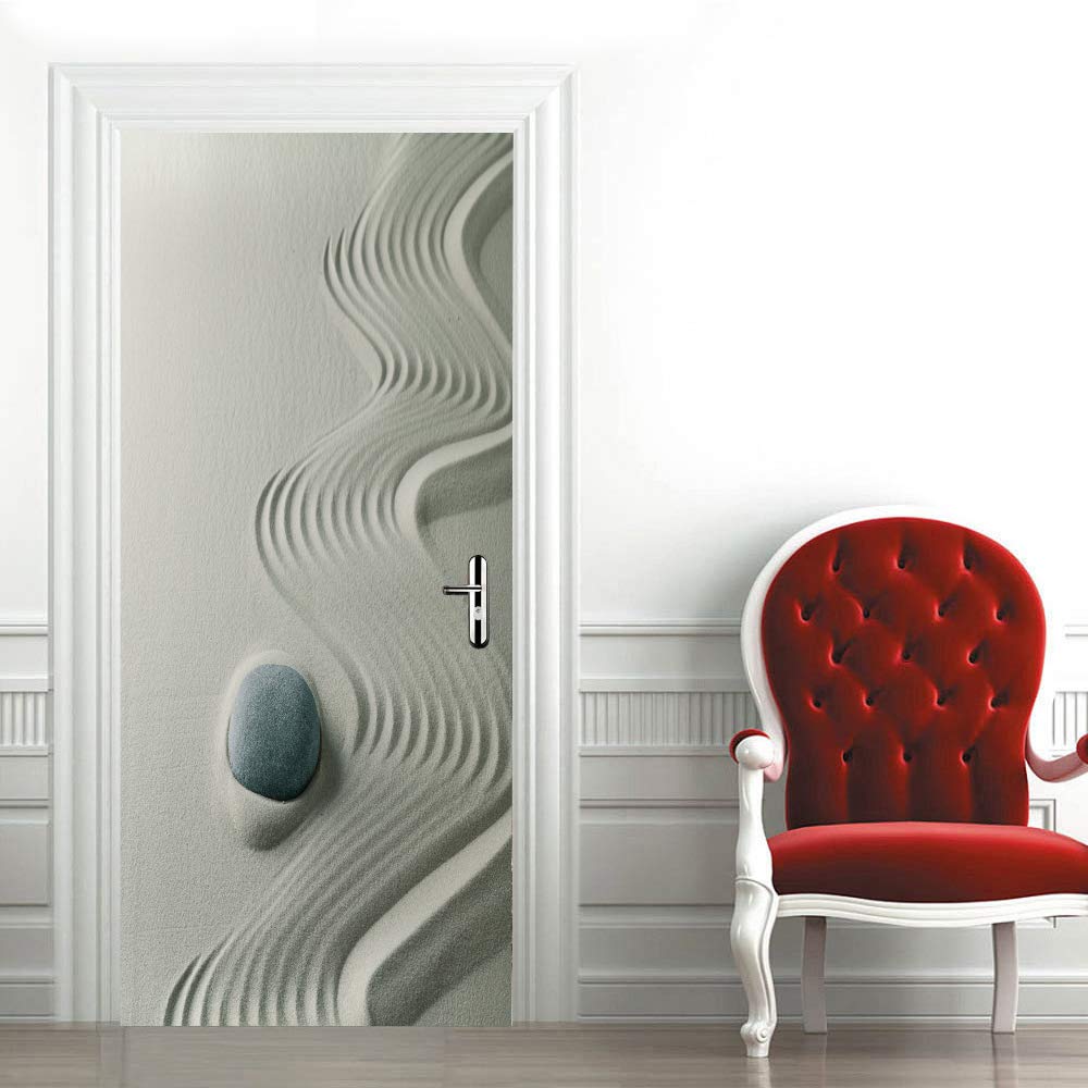 Sticker porte trompe l'oeil occultant pour bloquer les regards et agrandir une petite pièce