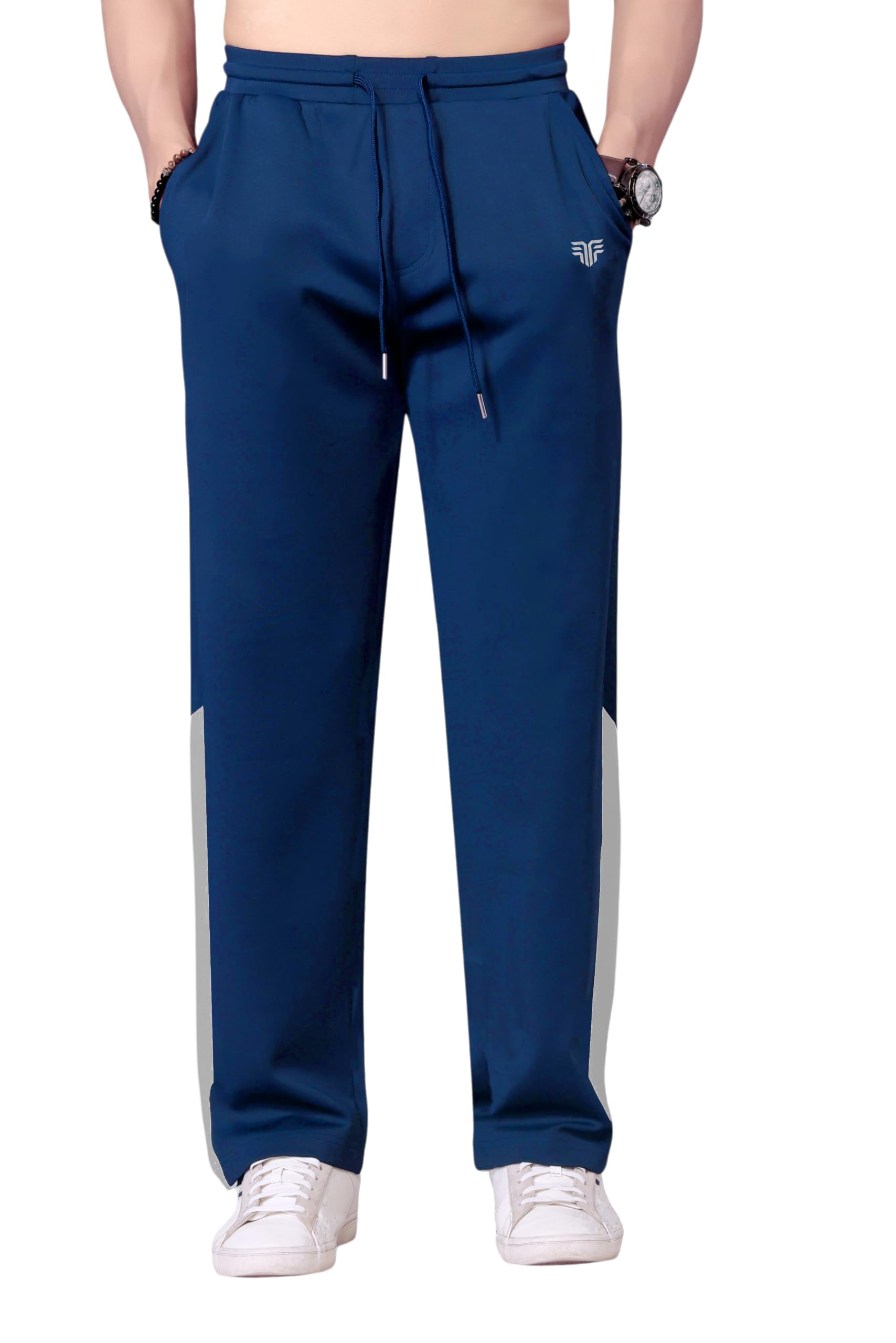 Flapfit Men's Solid Pattern Spandex Track Pant with Ankle Length Drawstring Closure Type and Loose Fit Jogger Style-image-10