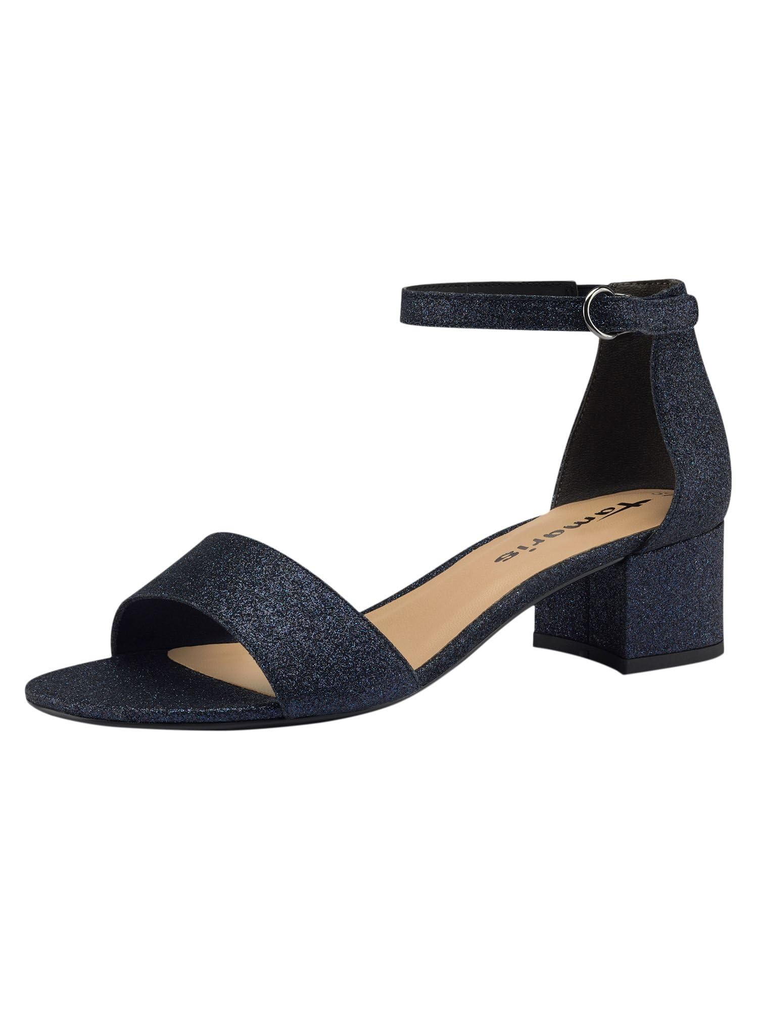 Tamaris Women's Vegan Elegant Sandals, Navy Glam, 6.5 UK
