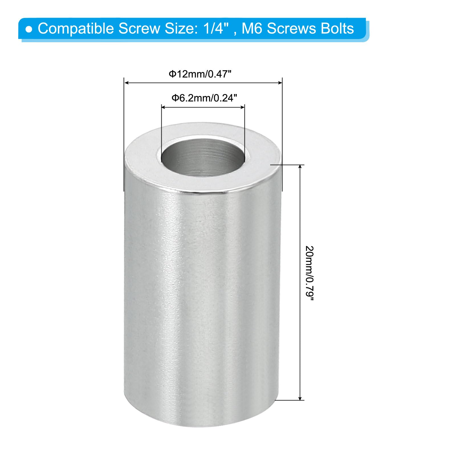 PATIKIL M6 Aluminum Spacers - Image 2