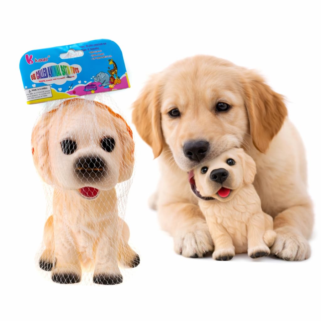 MADPET Sesli Köpek Oyuncağı – Havlayan Köpek Figürü, Ses Çıkaran İnteraktif Evcil Hayvan Oyuncağı, Kedi ve Köpekler İçin Eğlenceli Oyun Arkadaşı, Dikkat Çekici Pilli Köpek Modeli