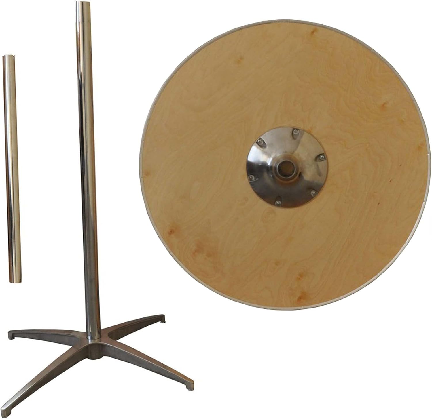 TentandTable Adjustable 36" Round Cocktail Table, (3-Foot Diameter), Commercial Grade High Top Outdoor & Indoor Banquet Tables with Aluminum Edge for Weddings, Patio, Parties, Restaurants, 1 Pack
