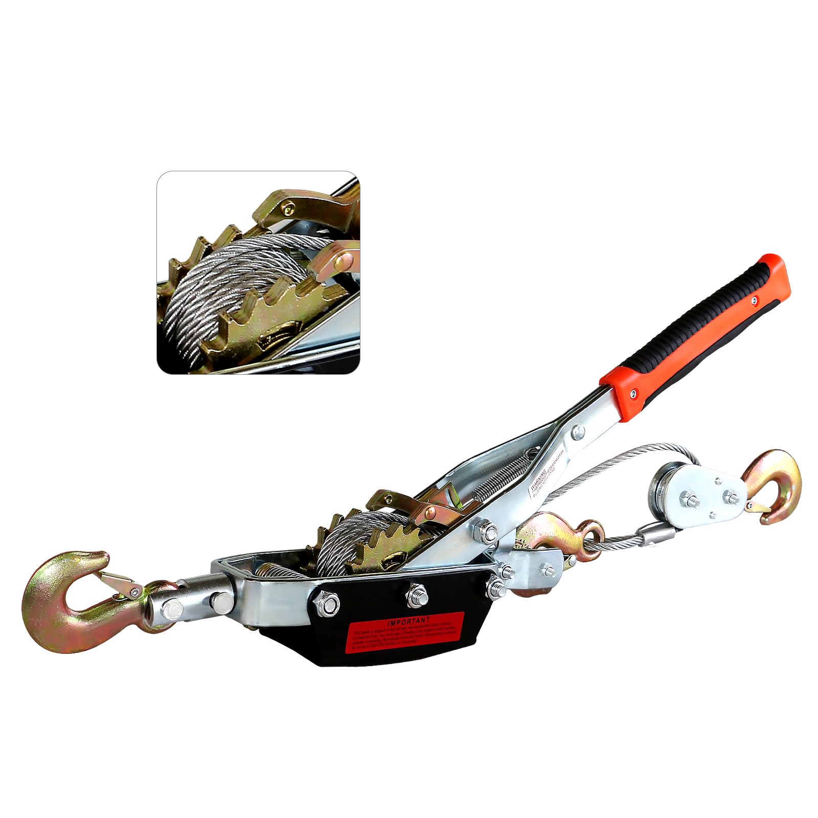 4 Ton Come Along Winch - 8800lbs Pulling Power -12