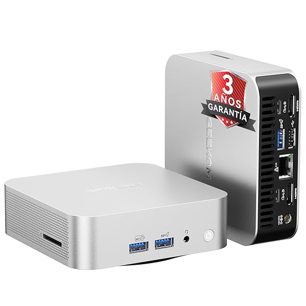 GEEKOM A5 Pro Mini PC (2026) with AMD Ryzen 5 7430U, 16GB RAM (DDR Expandable, No LPDDR Locked), 1TB NVMe SSD, Radeon Vega 8 Graphics |Windows 11 Pro |4 8K Displays |Dual HDMI |6×USB | SD Reader