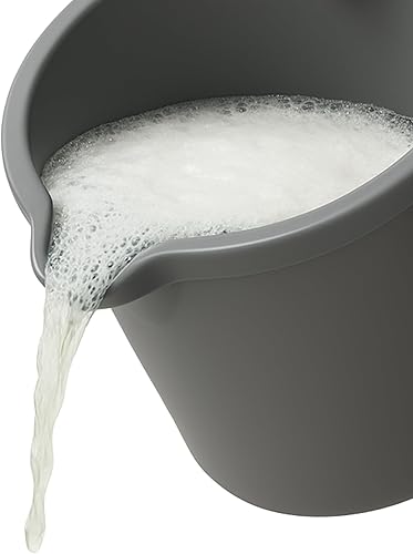 Miniatura 5 de JOEY'Z Cubo de cubo resistente de 10 cuartos (9.5L) con mango de agarre duradero para limpieza, trapeador, proyectos, almacenamiento, pintura