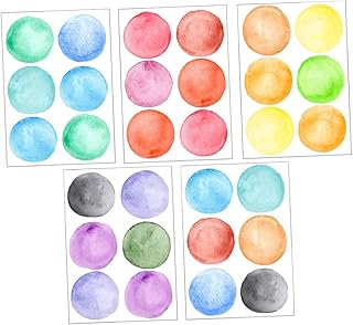 Garneck 1 Conjunto De Adesivos Redondos Adesivos De Parede Removíveis Adesivos De Pontos Coloridos Murais Removíveis Decalques Adesivos Removíveis Adesivos De Parede Adesivos Coloridos