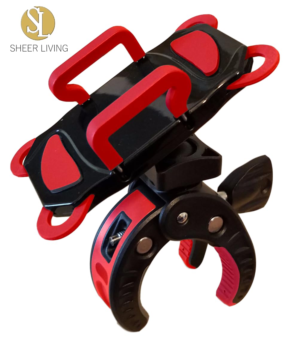 Soporte para teléfono para cochecito de bebé, carrito de la compra, carrito de golf, carrito de empuje, soporte para teléfono de bicicleta, para motocicleta, scooter, ATV, barco, bicicleta giratoria,