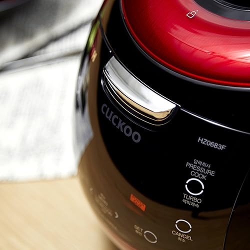 Miniatura 8 de Cuckoo CRP-HZ0683F olla de presión eléctrica para arroz, con calentamiento por inducción, Rojo