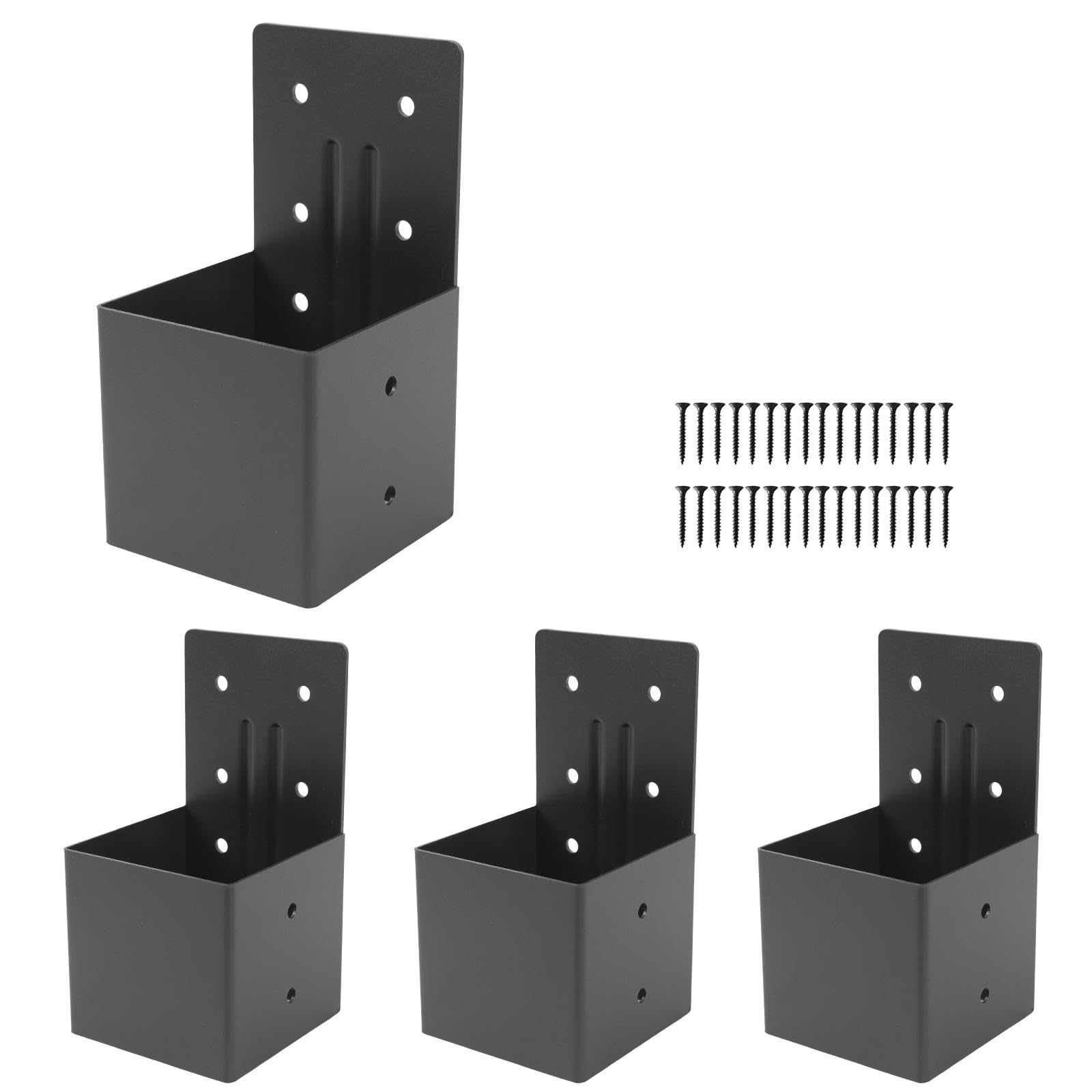 Pergola-Sparrenhalterungen, 4 Stück, 4 x 4 (tatsächlich 3,6 x 3,6) für Balken-DIY-Steckverbinder