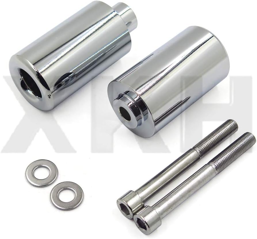 SMT-No Cut Aluminum Frame Slider Crash Protector Compatible With 2007 2008 Suzuki Gsxr 1000 Gsx-R Black [B075VM1B81]