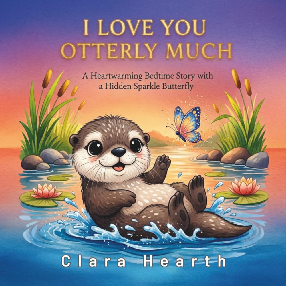 I Love You Otterly Much: A Heartwarming Bedtime Picture Book for Toddlers Ages 2-6 Featuring Playful Animal Puns and a Hidden Sparkle Butterfly (Punny Much Love)