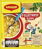 Klare mildgesalzene Suppe mit lustigen Feuerwehr Nudeln