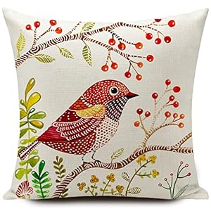 Outdoor Waterproof Throw Pillow Covers Birds Cushions Pillows Case 18x18 Inch Set of 4 Patio Furniture Pillows Decorative for Home Garden Sofa Couch Outdoor Waterproof Throw Pillow Covers Birds Cushions Pillows Case 18×18 Inch Set of 4 Patio Furniture Pillows Decorative for Home Garden Sofa Couch