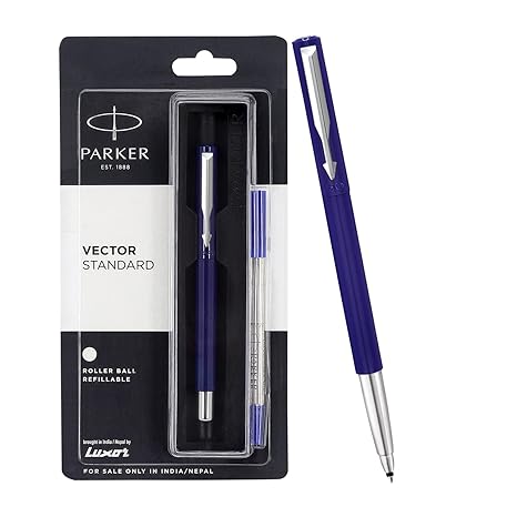 Parker Vector Standard Roller Ball, Blue, 1 Count (Pack of 1) (9000017248)